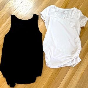Maternity t-shirt and tank, XS/S